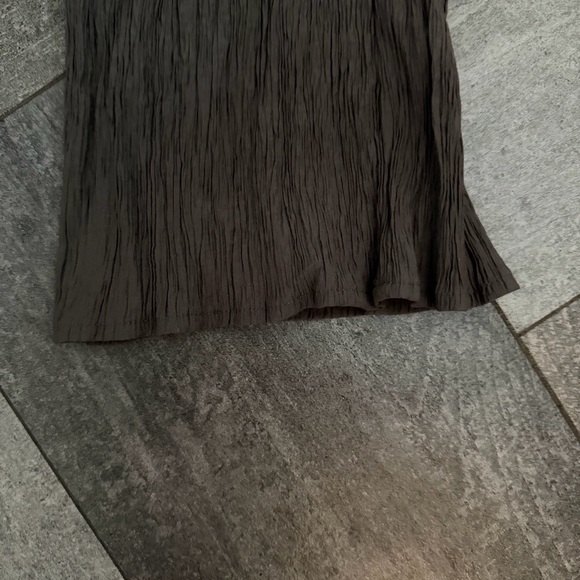 Zara Crinkle Trouser - Brown - Drawstring - Relaxed Fit - travel - comfort - Picture 6 of 7